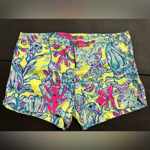 Lilly Pulitzer Adie Shorts In Swim Up Lemon Drop 🍋